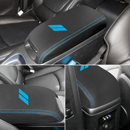 Miniatura 4 de YOSRTER - Funda para el reposabrazos de la consola central para Dodge Journey, accesorios 2011-2018 2019 2020, de piel antiarañazos