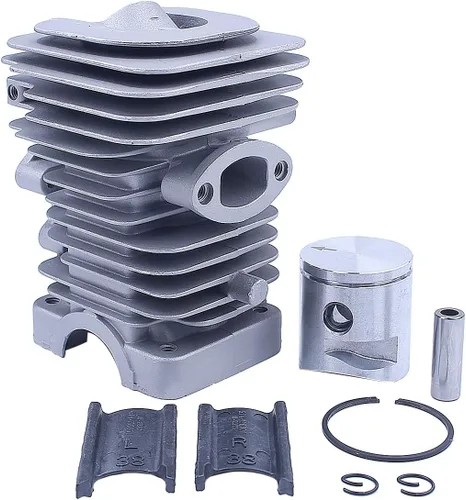 Miniatura 4 de Kit de pistón de cilindro de 1.535 in para Husqvarna 240 235 236 motosierra repuesto pieza de herramienta de repuesto Motosierra Gasolina
