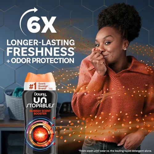 Miniatura 2 de Downy Unstopables - Perlas potenciadoras de aroma para lavar la ropa, Tide Original, 13.4 onzas