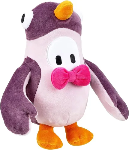 Miniatura 15 de FALL GUYS Juguetes Originales Oso Rosa Piel de Frijol Coleccionable Oficial Peluche Deluxe de 8 Pulgadas con Corona de Oro del Juego de Video