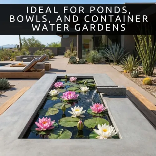 Miniatura 7 de Lotus Seeds (paquete de 15) – Loto de agua acuática para plantar – Cultivar en estanque Koi, cuenco o contenedor – Planta de jardín de agua