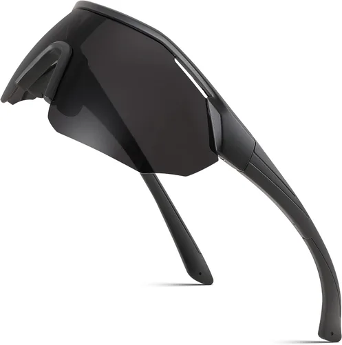 FEISEDY Gafas de sol polarizadas béisbol marco ligero hombres mujeres deportes ciclismo sol gafas para MTB UV400 protección B0056 001 - negro