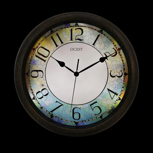 Miniatura 2 de OCEST Reloj de pared iluminado de 13 pulgadas, reloj de pared iluminado silencioso que brilla en la oscuridad, funciona con pilas para dormitorio