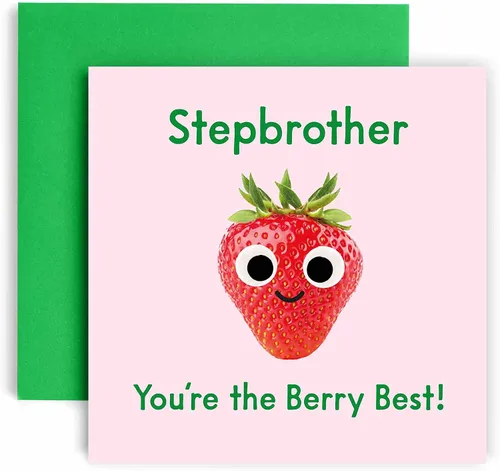 Miniatura 3 de Huxters Tarjetas de cumpleaños para hombres – You're the Berry Best Boyfriend Tarjeta de cumpleaños para él – Divertida tarjeta de aniversario