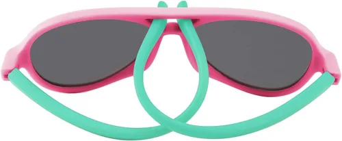 Miniatura 4 de FEISEDY Gafas de sol polarizadas de aviador para niños pequeños, marco flexible, lindo bebé niños niñas de 0 a 6 años de goma al aire libre B2789