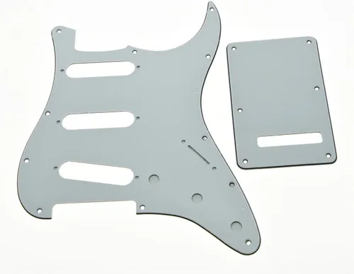 Miniatura 25 de KAISH - Golpeador de 11 agujeros estilo ST/Strat SSS con placa trasera ST y cubierta de trémolo para Stratocaster de EE. UU./México/Strat en perla