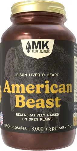 Miniatura 11 de MK Supplements Suplemento de hígado de res alimentado con pasto, apoya la producción de energía, desintoxicación, digestión, inmunidad y bienestar