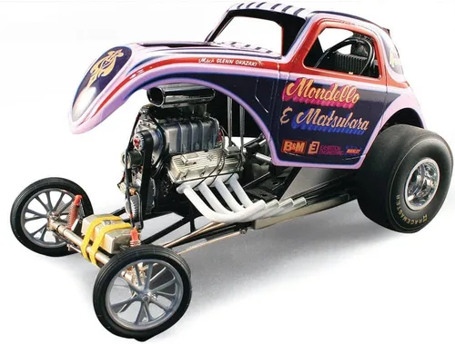 Miniatura 2 de Altered Dragster Striped Mondello y Mastsubara 1/18 Diecast Model Car por Acme A1800815