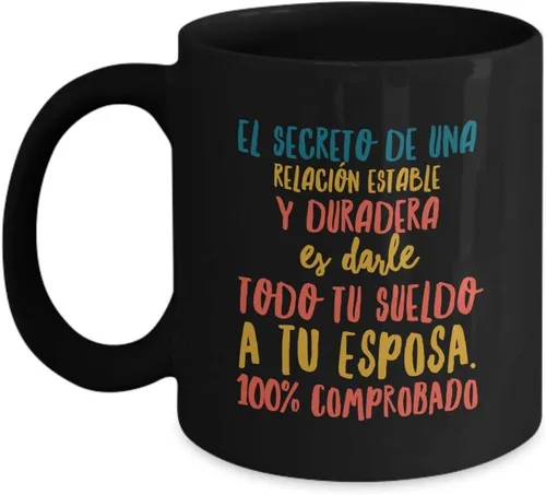 Regalo para esposa | Taza de cafe para novia | Perfecto regalo para navidad, graduados, profesionales y estudiantes | Vaso con afirmaciones