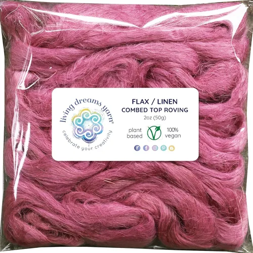 Miniatura 51 de Fibra de algodón para hilar, mezclar, fieltro y arte de fibra. Suave peinado vegano Top Roving. Merlot