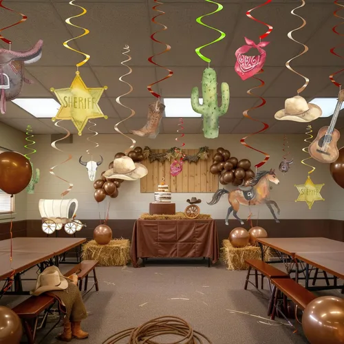 Miniatura 21 de Paquete de 40 decoraciones colgantes de discoteca – Decoraciones retro de cumpleaños de baile para niñas, suministros de fiesta de discoteca