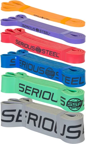 Miniatura 9 de Serious Steel Fitness Bandas de entrenamiento de resistencia de 37 pulgadas