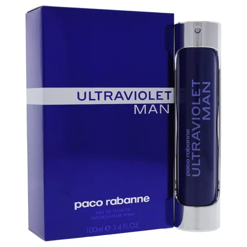 Miniatura 2 de Paco Rabanne - Perfume ultravioleta para hombre, fragancia oriental amaderada, se abre con notas de menta y especias, mezclado con ámbar y vetiver