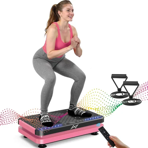 Miniatura 8 de AXV Vibration Plate Fitness Platform Exercise Machine Vibrating Shaking Full Body Shaker Workout Vibrate Stand Shake Board Sport Gym for Weight Loss