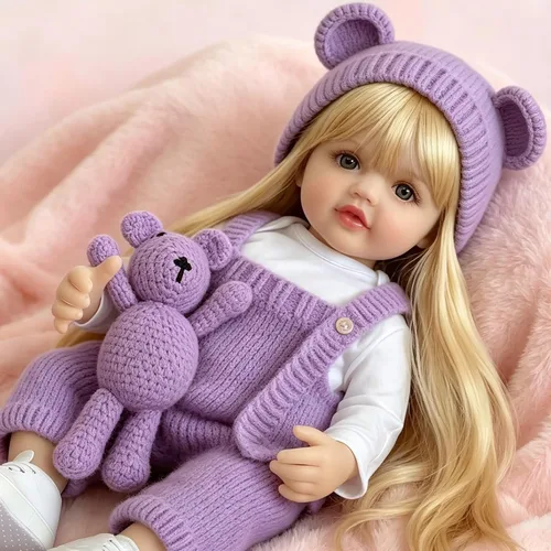 Miniatura 6 de Pinky - Muñecas de bebé Reborn de 20 pulgadas y 19.7 in, de cuerpo completo, de silicona, para recién nacidos, juguete