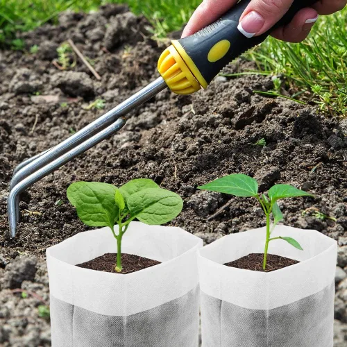 Miniatura 2 de 100 bolsas de cultivo de vivero, bolsa de cultivo de plántulas de tela no tejida para una alta tasa de supervivencia de plántulas, paquetes