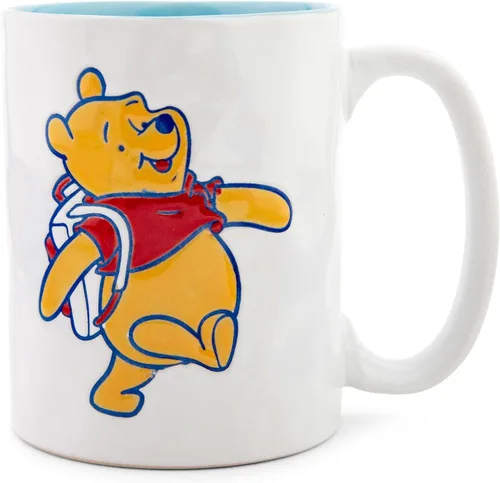 Winnie The Pooh - Taza de cerámica de Disney Adventure Awaits Pottery, taza de café para expreso, cacao, té, capacidad para 16 onzas