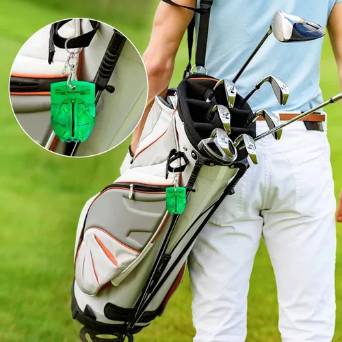 Miniatura 7 de Paquete de 1 marcador de pelota de golf de triple línea de 360°, herramienta de marcador de línea de pelota de golf, plantilla de marcador de pelota