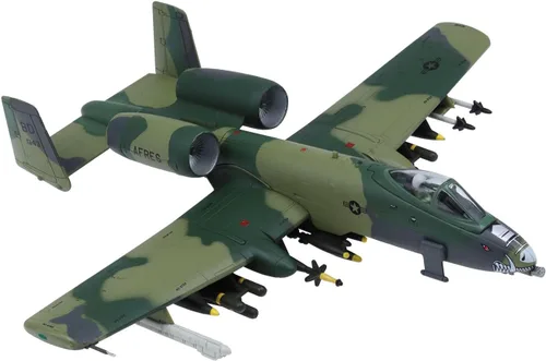 Miniatura 5 de A-10 Thunderbolt II Warthog Fighter Plane Modelo 1:100 Modelo Militar Avión Camuflaje