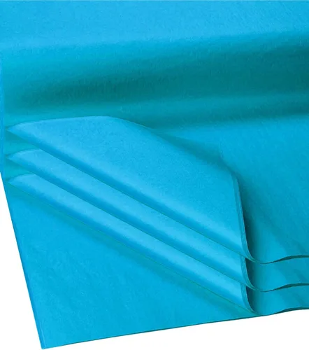 Miniatura 42 de Flexicore Packaging Papel de seda para envolver regalo Tamaño: 15 pulgadas x 20 pulgadas Cantidad: 100 hojas (verde azulado caribeño)
