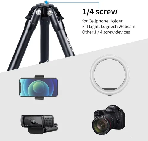 Miniatura 5 de Smatree Trípode extensible, altura ajustable, trípode de viaje de escritorio para Gopro/Osmo Mobile/Gimbal Handle Grip Stabilizer/Smooth 4/Crane