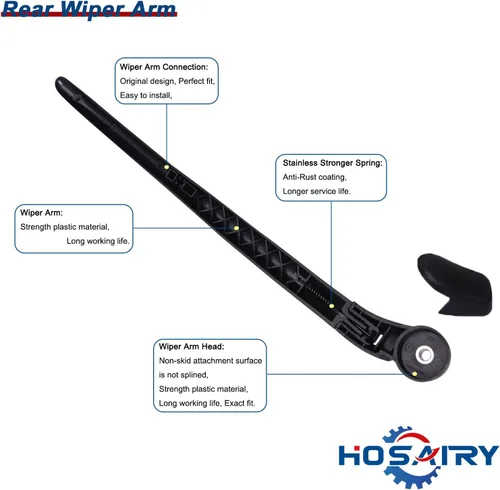 Miniatura 3 de Juego de limpiaparabrisas trasero para Porsche Cayenne 2003-2009 2010 Conjunto de limpiaparabrisas trasero 95562804002