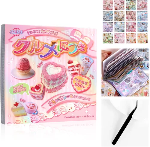 Miniatura 19 de Calcomanías coreanas para tarjetas fotográficas kpop, 3500 para decoración de libros, estéticas, purpurina, mariposa, amor, cinta, flor, alfabeto