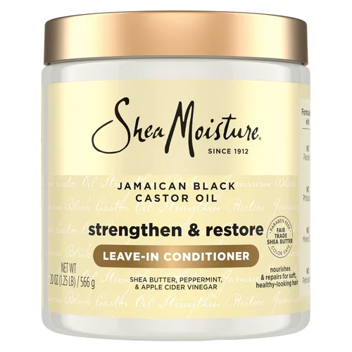 Miniatura 10 de SheaMoisture Aceite de Ricino Negro Jamaiquino, Acondicionador Fortalecedor y Restaurador Sin Enjuague, 11.5 fl oz (340 ml)