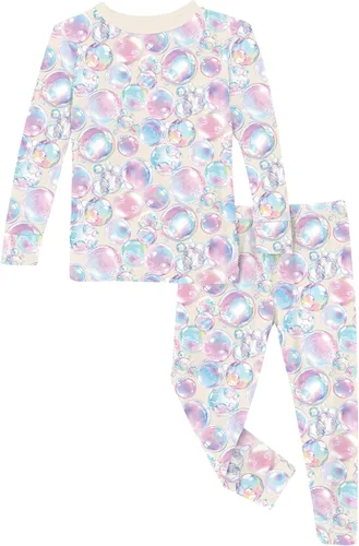 Miniatura 106 de KicKee Pants Conjunto de pijama de manga larga con estampado de piezas