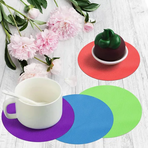 Miniatura 5 de Abridor de tarros de goma, 4 piezas para manos débiles, almohadilla de agarre de goma para personas mayores con artritis, posavasos de cocina