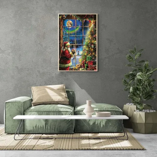 Miniatura 2 de Ginfonr Kits de arte de diamantes 5D para adultos, pintura de diamantes de Navidad para adultos, arte de diamantes de Santa Claus, arte de diamantes