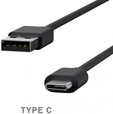 Miniatura 5 de Moto Z2 Force - Cable USB tipo C negro de 6 pies de largo con cable de carga turbo sincronización de carga rápida USB-C cable de transferencia