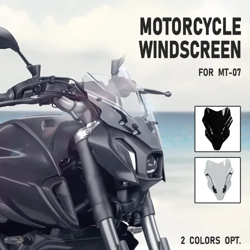 Miniatura 3 de Parabrisas de motocicleta Pare-Brise Protector con soporte carenado delantero para MT07 FZ07 MT FZ 07 MT-07 MT-07 FZ-07 FZ-07 Accesorios 2021 2022