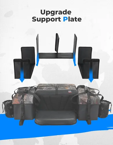 Miniatura 4 de KEMIMOTO Bolsas de Almacenamiento para ATV con Bolsa Refrigeradora, 76L Bolsas Grandes para ATV Bolsa para Portaequipajes Trasero, Bolsas Mejoradas