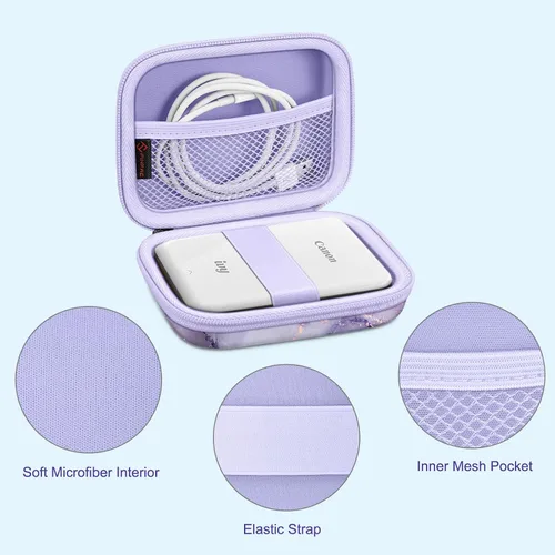 Miniatura 4 de Fintie Funda protectora para Canon Ivy 2 Mini, Canon Ivy CLIQ2 / CLIQ+2 impresora fotográfica de cámara instantánea - Funda de transporte rígida a