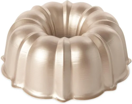Miniatura 5 de Nordic Ware Molde Bundt Formado, 12 Tazas, Blanco Glaciar
