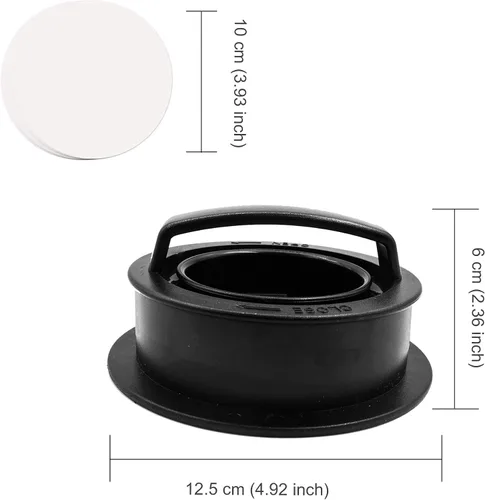 Miniatura 2 de TCAIRG - Molde para hamburguesas para hamburguesas de diferentes tamaños, funciona mejor para prensa de hamburguesas rellenas, deslizadores