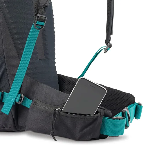 Miniatura 5 de High Sierra Pathway 2.0 Mochila con funda de almacenamiento de hidratación, para senderismo, ciclismo, camping, viajes, color negro, 45 L