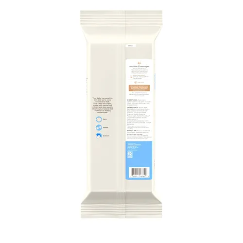 Miniatura 6 de Aveeno Baby Toallitas sensibles con aloe y extracto de avena natural para cara, parte inferior, manos y cuerpo, pH equilibrado, hipoalergénico