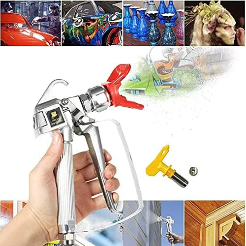 Pistola de pulverización de pintura sin aire con junta giratoria de 517 puntas 3600PSI Pistola de pulverización de alta presión