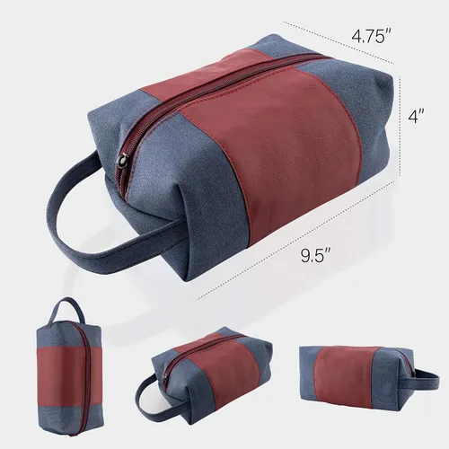 Miniatura 6 de Regalos personalizados para padrinos de boda, bolsas de aseo personalizadas para hombres, regalos de padrino de boda, Beige, Diseño #1, Juego de 3