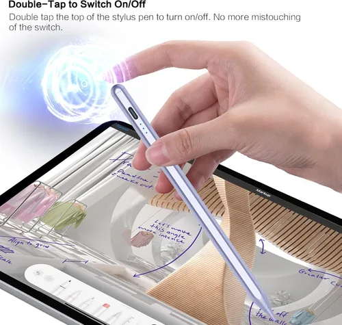 Miniatura 3 de Lápiz óptico para Apple iPad 2018-2025, Apple Pen de carga rápida de 10 minutos, lápiz Apple para iPad 11/10/9/8/7/6ª generación, accesorios Púrpura