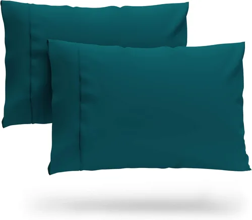 Miniatura 13 de Cosy House Collection Juego de 2 fundas de almohada de rayón de alta calidad derivado de bambú, ropa de cama ultrasuave, refrescante y transpirable