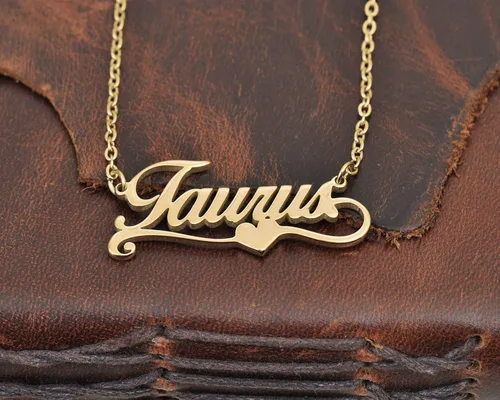 Miniatura 7 de Aoloshow Collar personalizado con nombre de corazón de amor, collar personalizado para dama de honor
