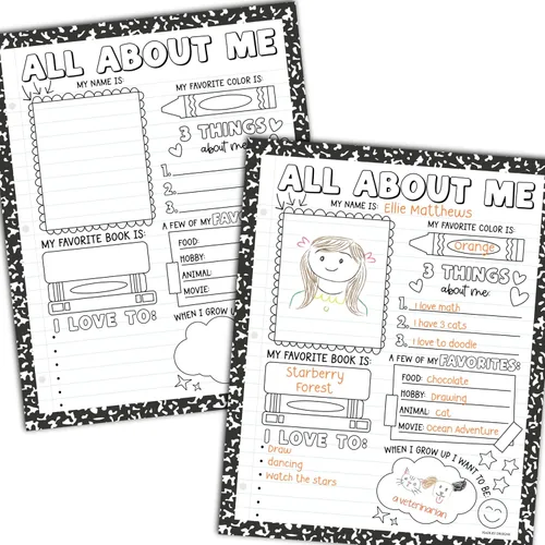 Miniatura 17 de Hadley Designs Póster All About Me para el aula, póster de 20 estrellas, artículos escolares de 100 días de escuela, póster de estrella