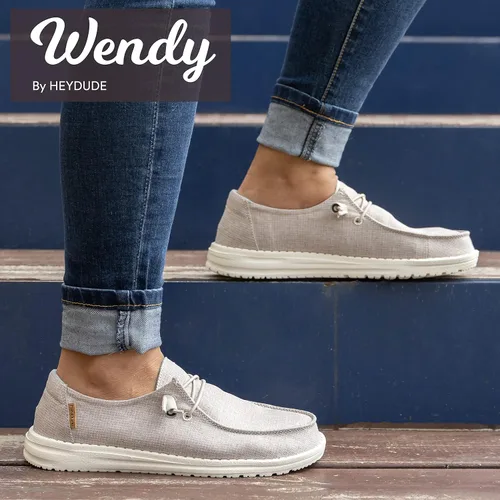 Miniatura 2 de Hey Dude - Mocasines Wendy de tela chambray para mujer