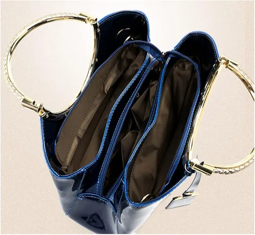 Miniatura 3 de Bolsos de mano para mujer, con asa superior, de charol, bolso de noche, para bodas, compras, citas, trabajo