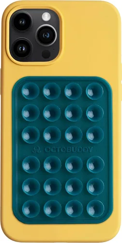 OCTOBUDDY Classic MAX - Soporte adhesivo de silicona con succión para teléfono - Sin manos, soporte de agarre fuerte para selfies y videos - Verde