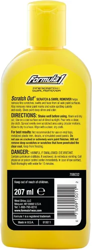 Miniatura 2 de Formula 1 Scratch Out Líquido - Removedor de arañazos para coche y compuesto de pulido para arañazos ligeros, pintura turbia y marcas de remolino