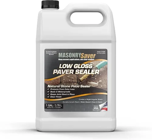 MasonrySaver Sellador de pavimentadores, resistente al agua, acrílico, para superficies de piedra, 1 galón